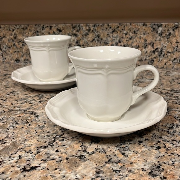 Set of 2 MIKASA French Countryside F9000 Cup & Saucer Sets - Picture 2 of 10